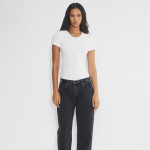 NWT Aritzia Contour White Short Sleeved Bodysuit